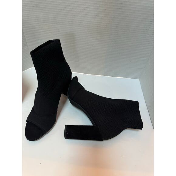 Kenneth Cole women's open toe Black sock bootie 9.5M nwob - Picture 5 of 7
